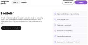 Northmills låneansökan för lån på 5 minuter