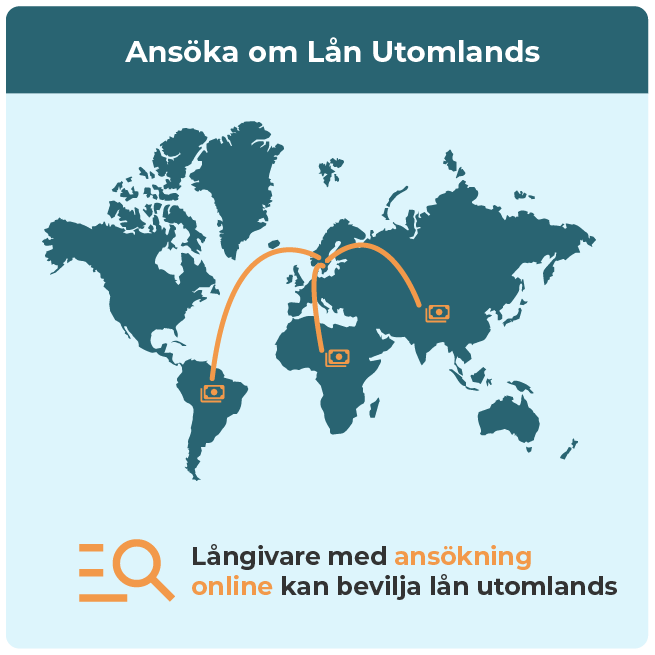 En långivare med lånehandläggning online kan bevilja lån utomlands.