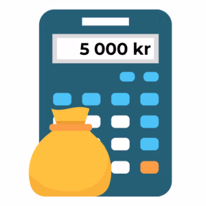 Låna 5000 kronor.